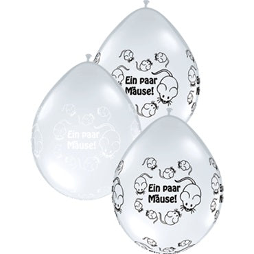 Qualatex Ein paar Mäuse! 12,5cm 5 Inch Latex Luftballons