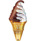 Eis Waffel mit Creme Folienballon 104cm