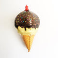 Eiswaffel mit Schokoladensoße und Streuseln Folienballon 84cm 33"