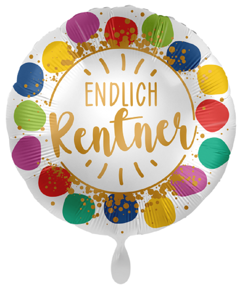 Endlich Rentner Folienballon 43cm 17"