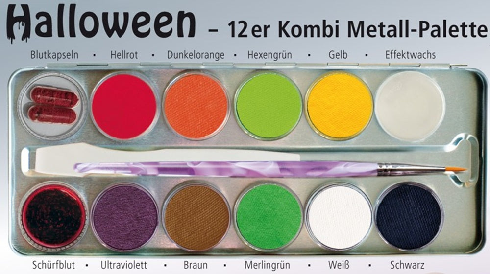 Eulenspiegel 12er Kombi Metall Palette Halloween