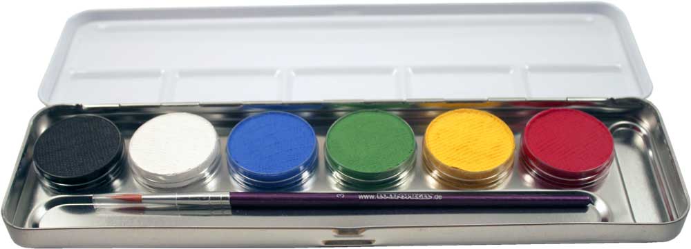 Eulenspiegel 6 Farben Metall Palette