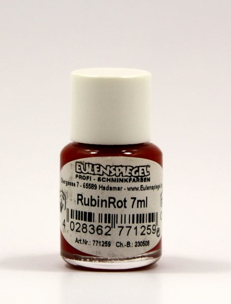Eulenspiegel Painted und Airbrush Tattoo Farbe Rubinrot 7 ml
