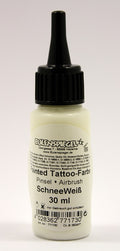 Eulenspiegel Painted und Airbrush Tattoo Farbe Schneeweiss 30 ml