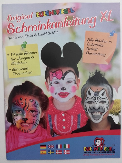 Eulenspiegel Farbige Schminkanleitung DIN A 4