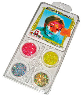 Eulenspiegel Glitzer Motiv Set Schwan