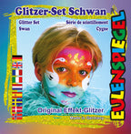 Eulenspiegel Glitzer Motiv Set Schwan