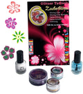 Tattoo Glitzer Set Zauberblüten Eulenspiegel
