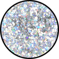 2 g Eulenspiegel Holographischer Streu Glitzer Silber Juwel Grob