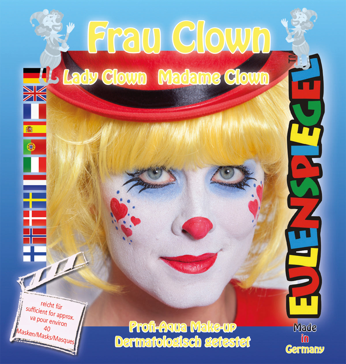 Eulenspiegel Motiv-Set Frau Clown