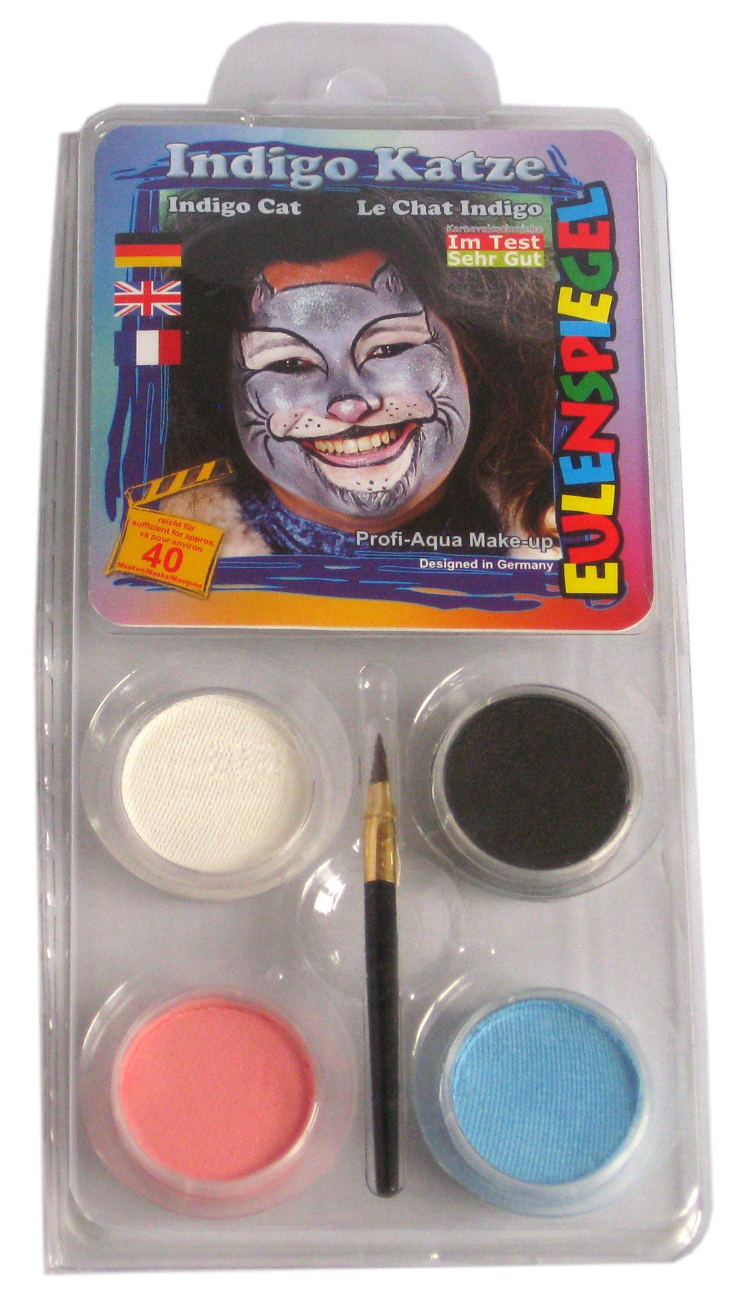 Eulenspiegel Motiv-Set Indigo Katze