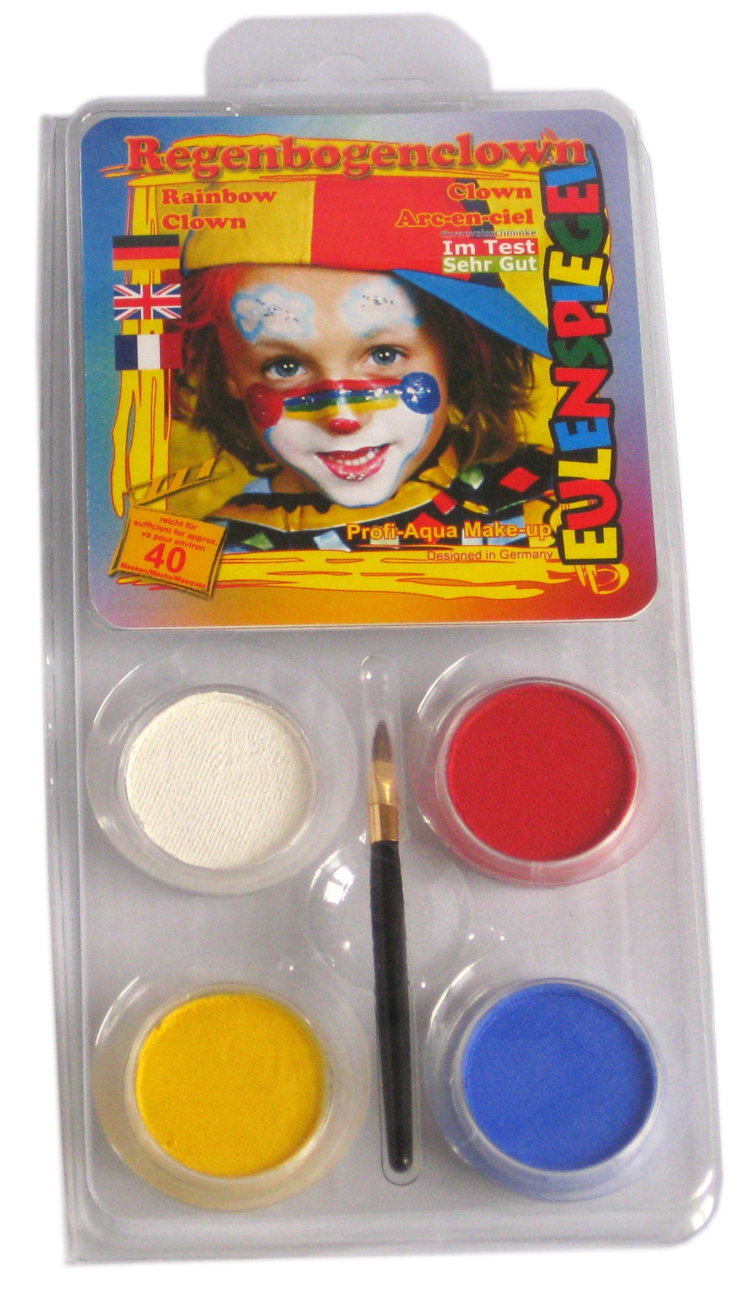 Eulenspiegel Motiv-Set Regenbogenclown