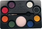 Eulenspiegel Perlglanz Schmink-Palette 8er Set