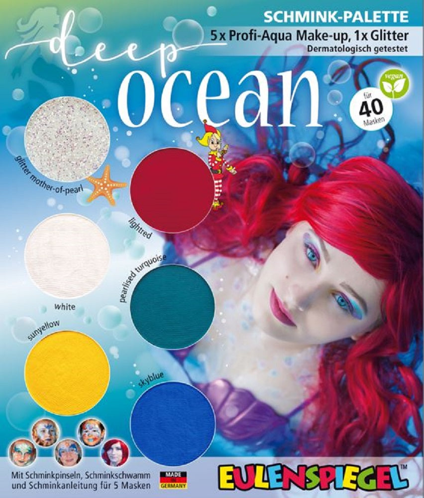 Eulenspiegel Schmink-Palette Deep Ocean