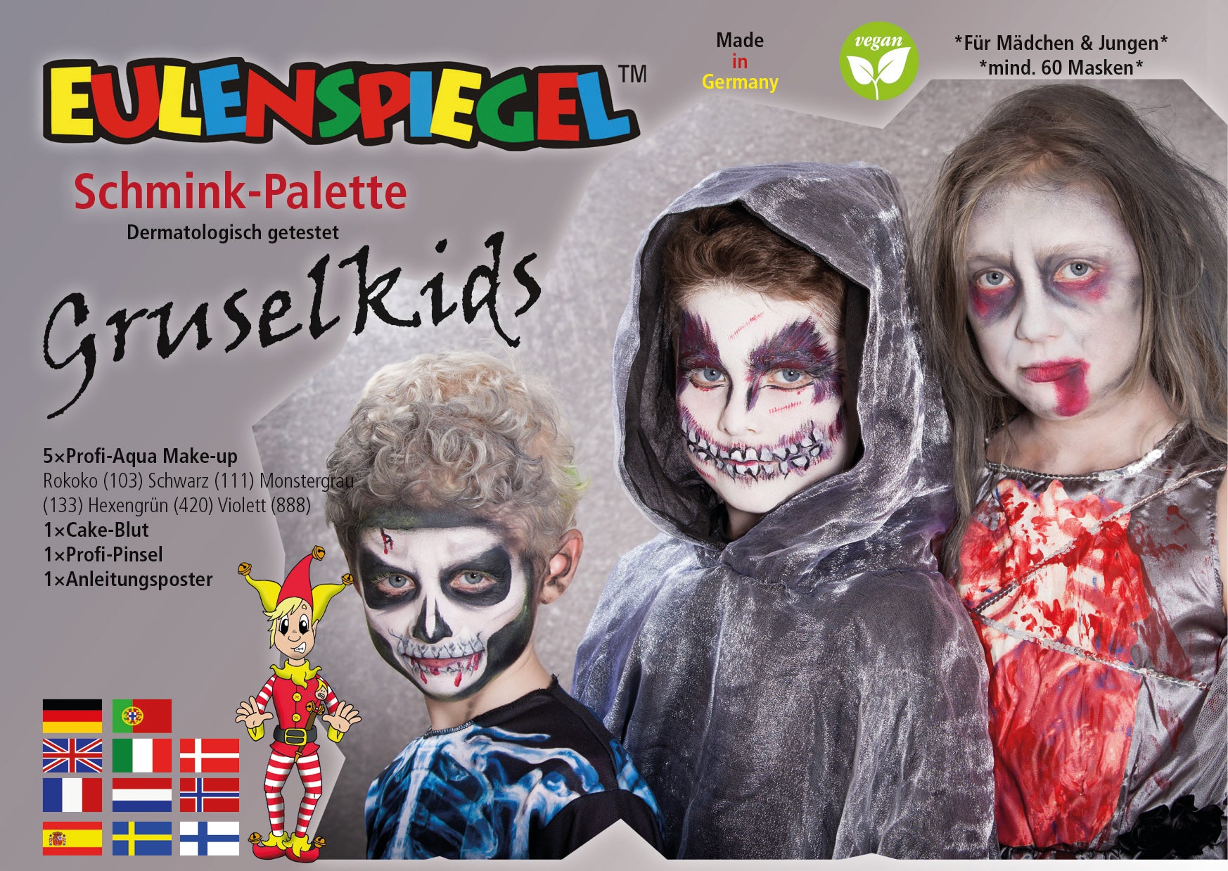 Eulenspiegel Schmink-Palette Gruselkids