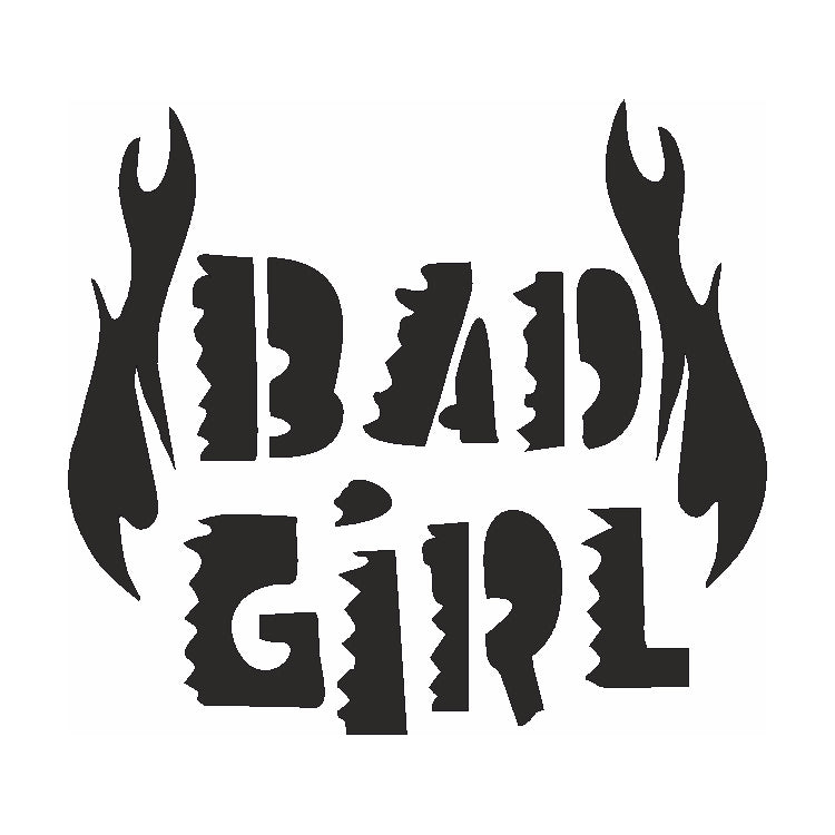 Selbstklebe Schablone Bad Girl Eulenspiegel