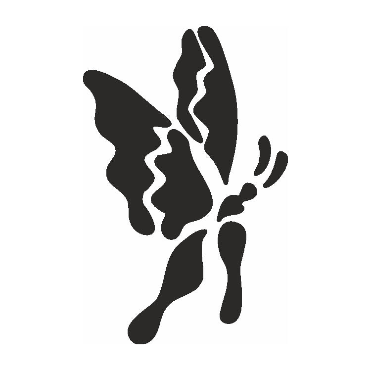 Eulenspiegel Selbstklebe Schablone Fl. Schmetterling