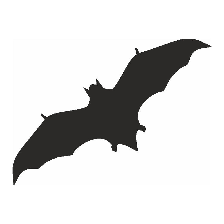Selbstklebe Schablone Fledermaus Eulenspiegel