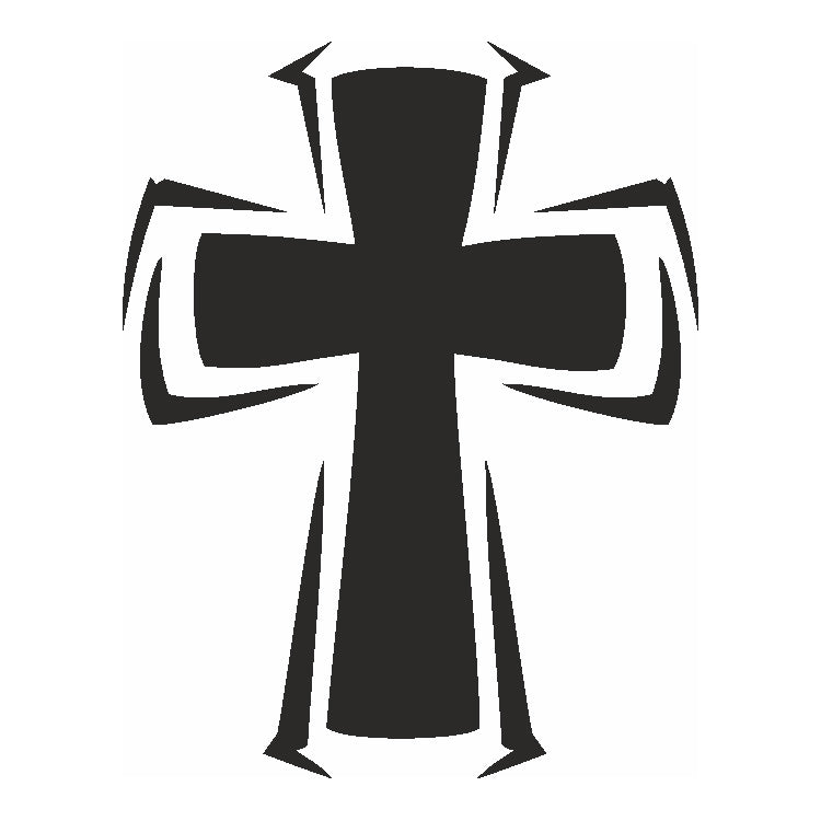 Eulenspiegel Selbstklebe Schablone Kreuz I