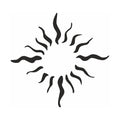 Eulenspiegel Selbstklebe Schablone Sonnenflammen