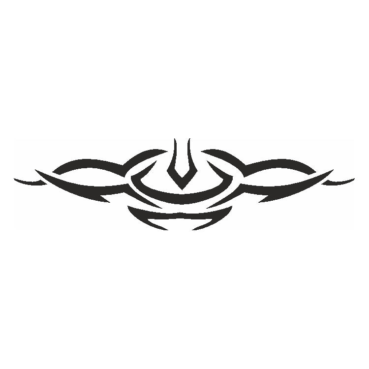 Eulenspiegel Selbstklebe Schablone Symmetric Tribal