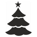 Selbstklebe Schablone Weihnachtsbaum Eulenspiegel