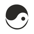 Eulenspiegel Selbstklebe Schablone Yin-Yang