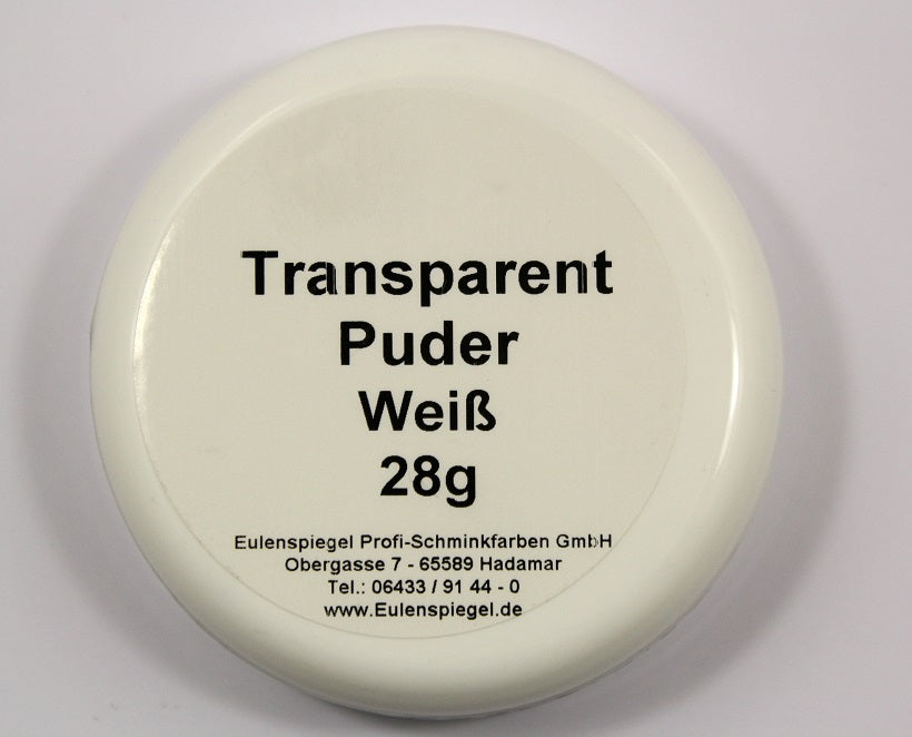 Eulenspiegel Transparent Puder Weiß 28 g