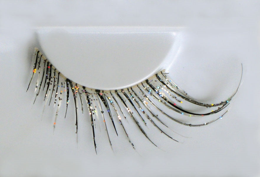 Eulenspiegel Wimpern Cabaret Silber ein Paar