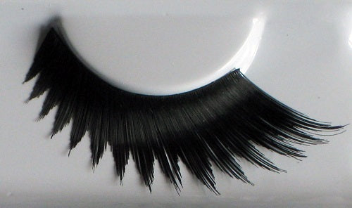 Eulenspiegel Wimpern Schwarz lang, gezackt und schräg ein Paar