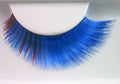 Eulenspiegel Wimpern Blau / Lila ein Paar