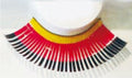 Eulenspiegel Wimpern Deutschland Schwarz / Rot / Gold ein Paar