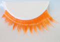 Eulenspiegel Wimpern Orange UV Fluo Effekt ein Paar