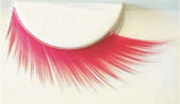 Eulenspiegel Wimpern Pink ein Paar