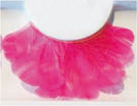 Eulenspiegel Wimpern Pinke Federn ein Paar