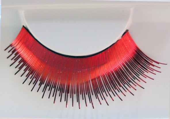 Eulenspiegel Wimpern Rot metallic ein Paar