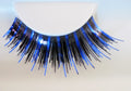 Eulenspiegel Wimpern Schwarz / Blau ein Paar