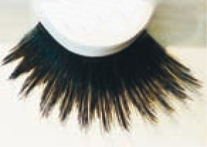 Eulenspiegel Wimpern Schwarz lang, gezackt ein Paar