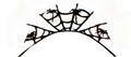 Eulenspiegel 3D Papier-Wimpern Black Spider ein Paar