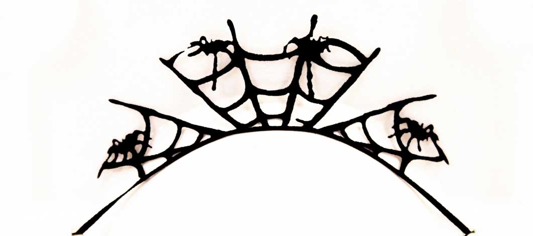 Eulenspiegel 3D Papier-Wimpern Black Spider ein Paar