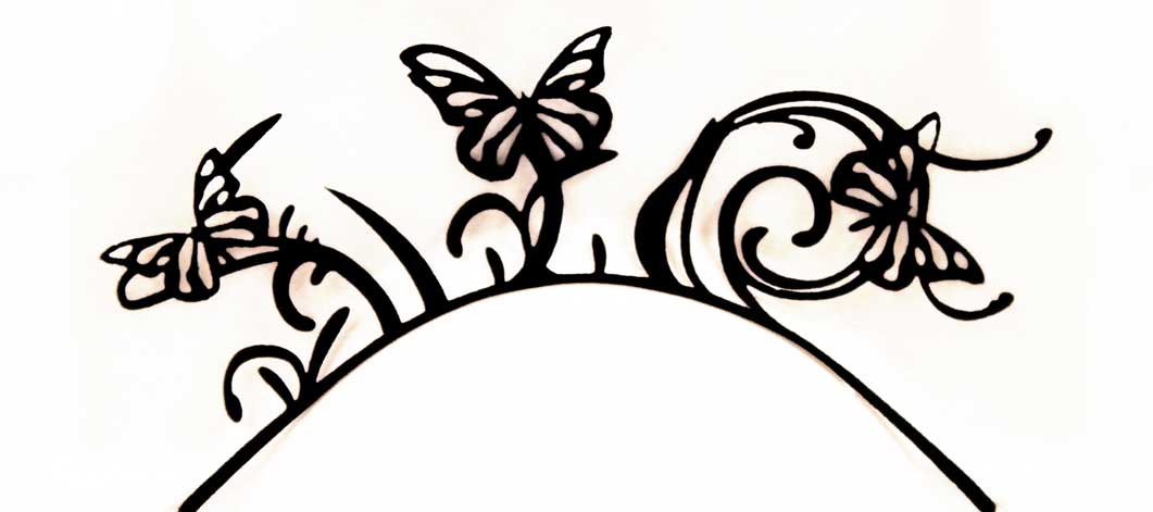 Eulenspiegel 3D Papier-Wimpern Butterfly ein Paar