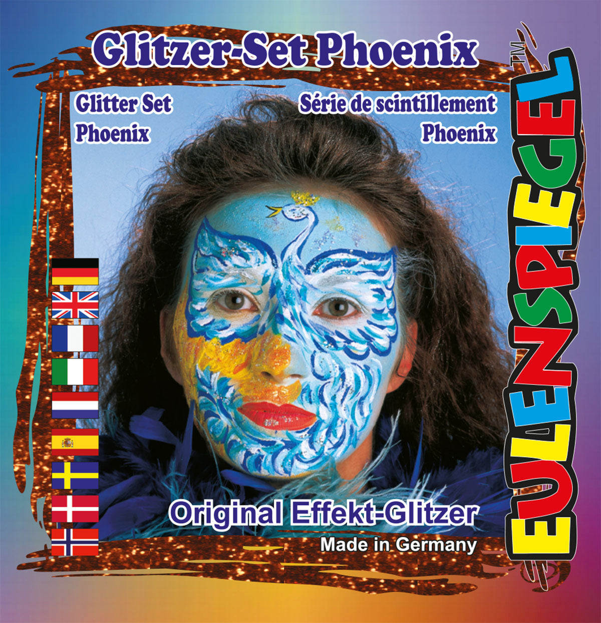 Eulenspiegel Glitzer Motiv Set Phoenix