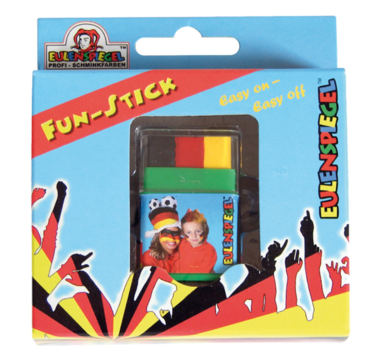 Eulenspiegel Jumbo Fun Stick Schwarz, Rot & Gelb (Deutschland) 