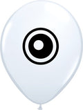 Eyeballs Auge 12,5cm 5" Latex Luftballons Qualatex 100 Stück