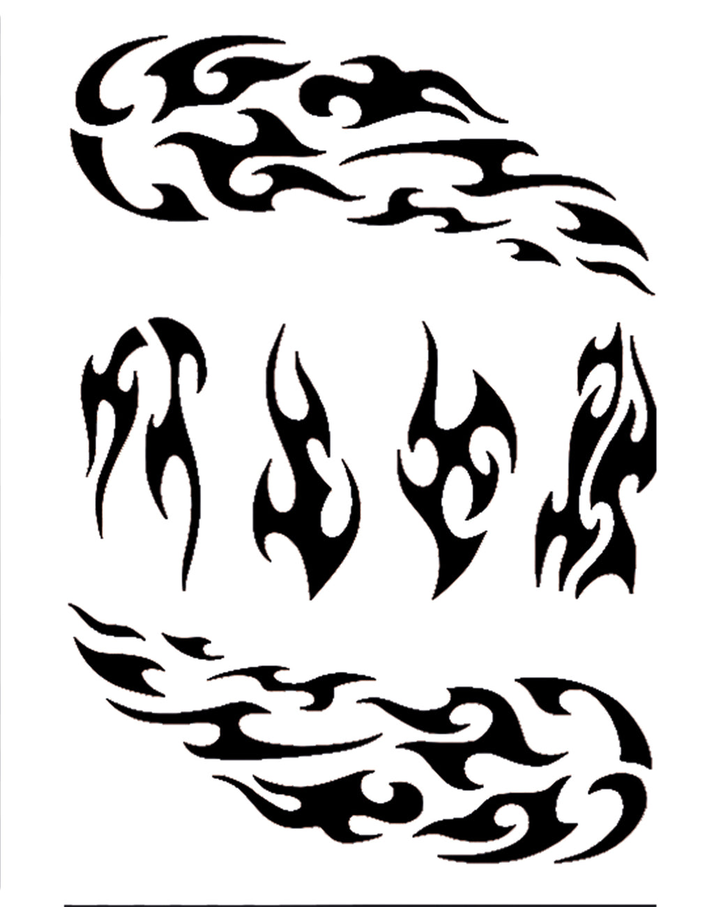 Face Painting Schablone Fire Eulenspiegel