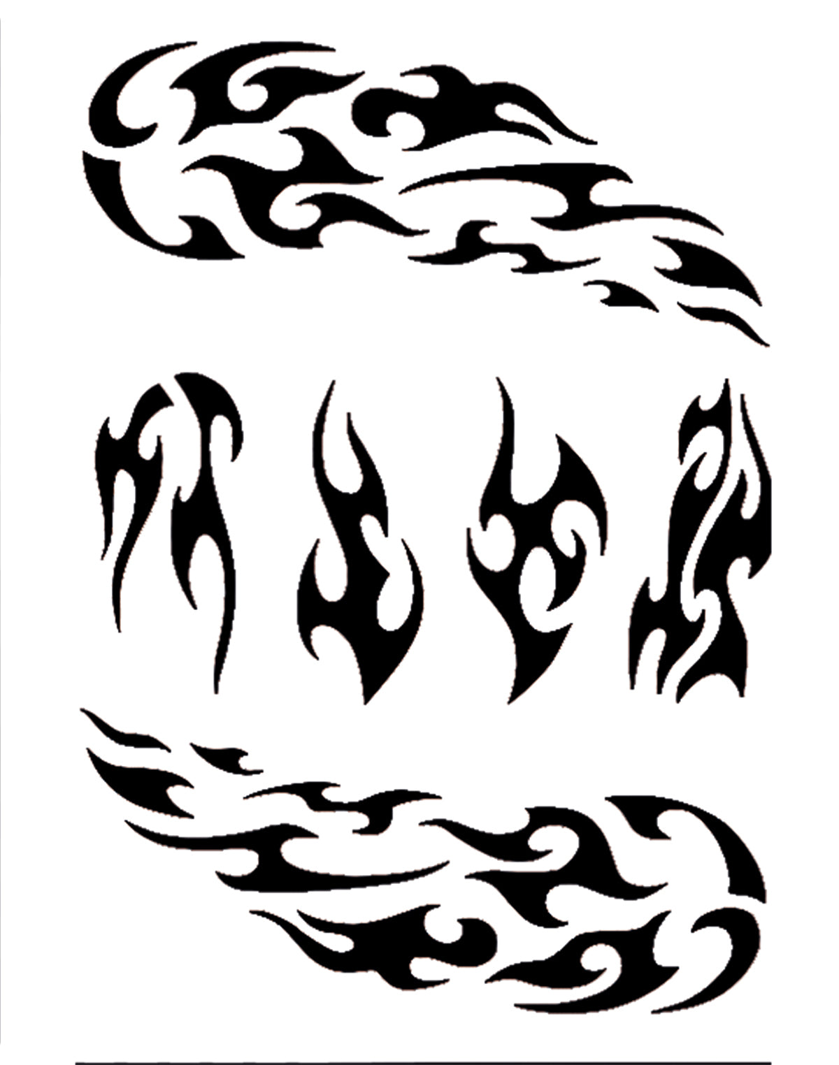 Face Painting Schablone Fire Eulenspiegel