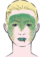 Face Painting Schablone Reptile Eulenspiegel