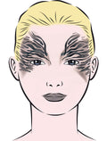 Face Painting Schablone Safari Eulenspiegel