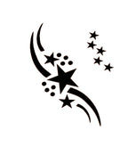 Face Painting Schablone Stardust Eulenspiegel