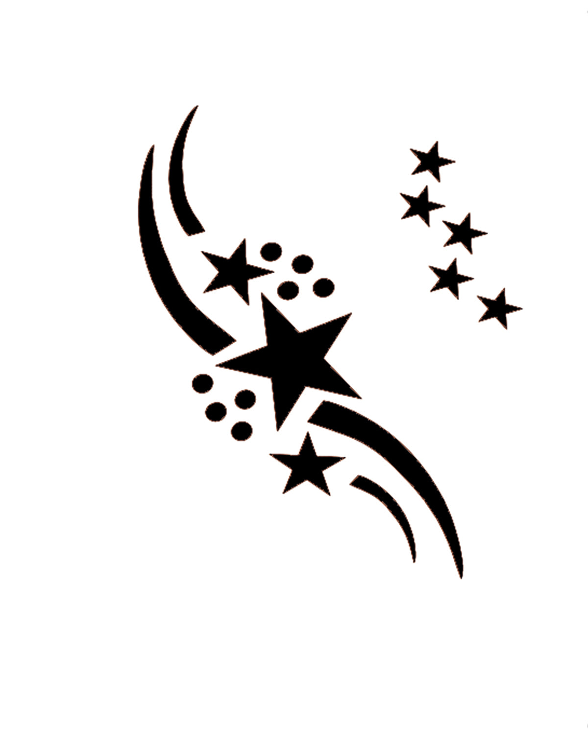 Face Painting Schablone Stardust Eulenspiegel